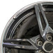 20" CORVETTE 20-22 rear 20x11 5 spoke black opt Q8Q Original OEM Wheel Rim - Angle View