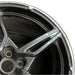 20" CORVETTE 20-22 rear 20x11 5 spoke black opt Q8Q Original OEM Wheel Rim - Side Profile