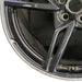 20" CORVETTE 20-22 rear 20x11 5 spoke black opt Q8Q Original OEM Wheel Rim - Back View