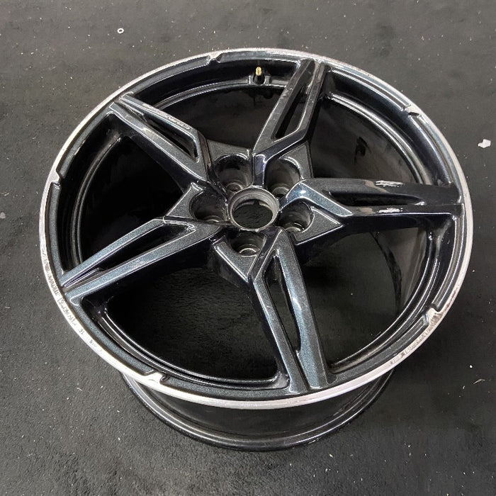 20" CORVETTE 20-22 rear 20x11 5 spoke black opt Q8Q Original OEM Wheel Rim - View 8