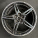 20" CORVETTE 20-22 rear 20x11 5 spoke black opt Q8Q Original OEM Wheel Rim - Front View