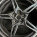 20" CORVETTE 20-22 rear 20x11 5 spoke black opt Q8Q Original OEM Wheel Rim - Angle View