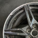 20" CORVETTE 20-22 rear 20x11 5 spoke black opt Q8Q Original OEM Wheel Rim - Side Profile