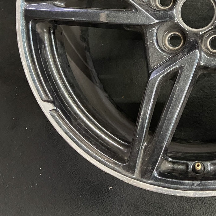 20" CORVETTE 20-22 rear 20x11 5 spoke black opt Q8Q Original OEM Wheel Rim - Additional View