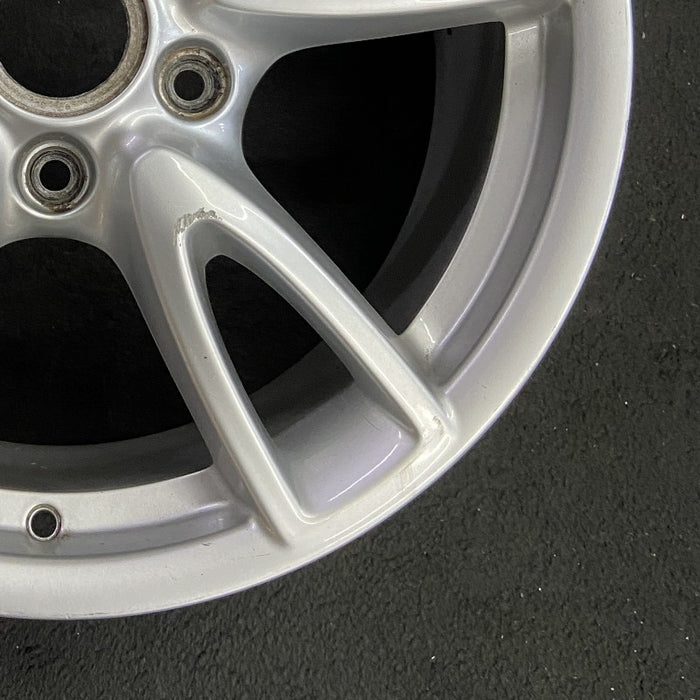 18" PORSCHE 911 09-11 18x8 frt Original OEM Wheel Rim - Back View