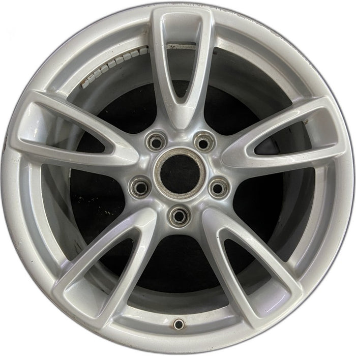 18" PORSCHE 911 09-11 18x10.5 rear Original OEM Wheel Rim - Front View