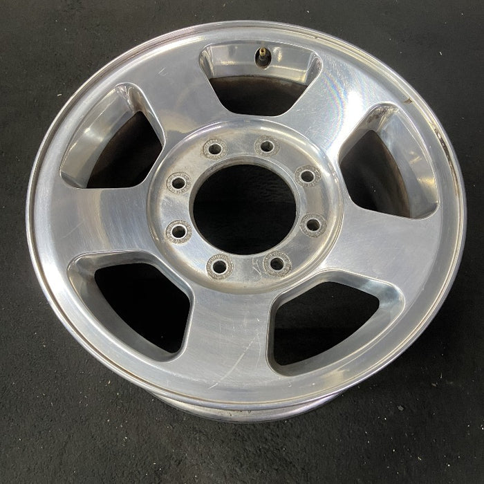 17" FORD F250SD PICKUP 05-07 17x7.5 SRW 5 spoke aluminum polished Original OEM Wheel Rim