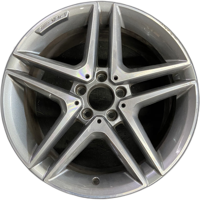18" MERCEDES CLA-CLASS 14-16 117 Type, CLA45, 18x8, Original OEM Wheel Rim - Front View