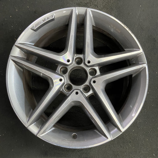 18" MERCEDES CLA-CLASS 14-16 117 Type, CLA45, 18x8, Original OEM Wheel Rim - Angle View