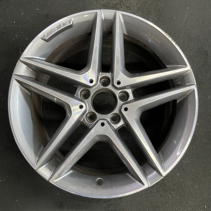 18" MERCEDES CLA-CLASS 14-16 117 Type, CLA45, 18x8, Original OEM Wheel Rim - Angle View