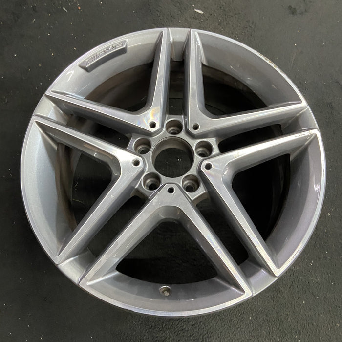 18" MERCEDES CLA-CLASS 14-16 117 Type, CLA45, 18x8, Original OEM Wheel Rim - Side Profile