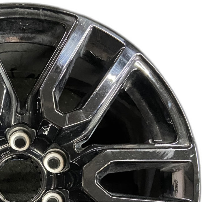 20" SIERRA 1500 PICKUP 19 20x9 12 spoke opt RD3 Original OEM Wheel Rim - Side Profile