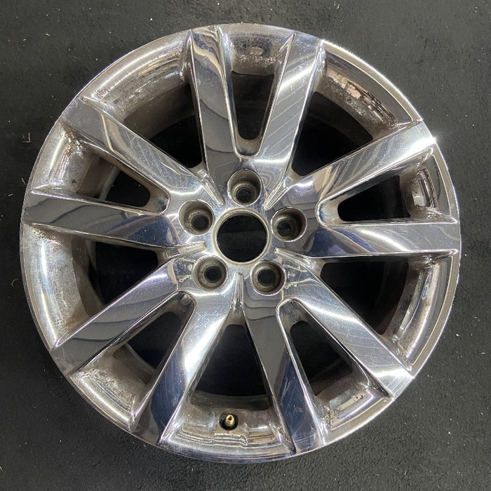 18" EDGE 11-14 18x8 aluminum TPMS 10 spoke chrome clad Original OEM Wheel Rim