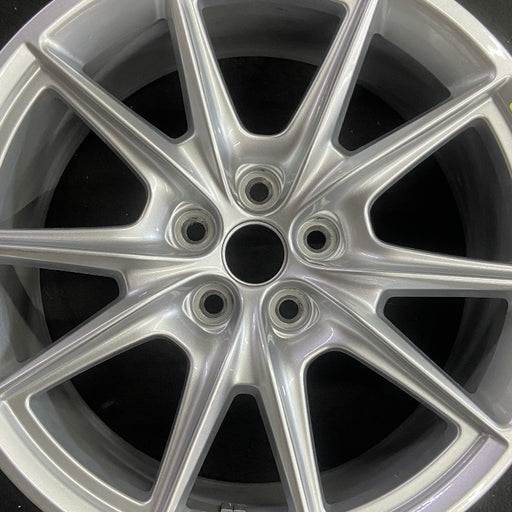 19" MUSTANG 24 19x8.5 5 spoke V spoke Original OEM Wheel Rim - Angle View