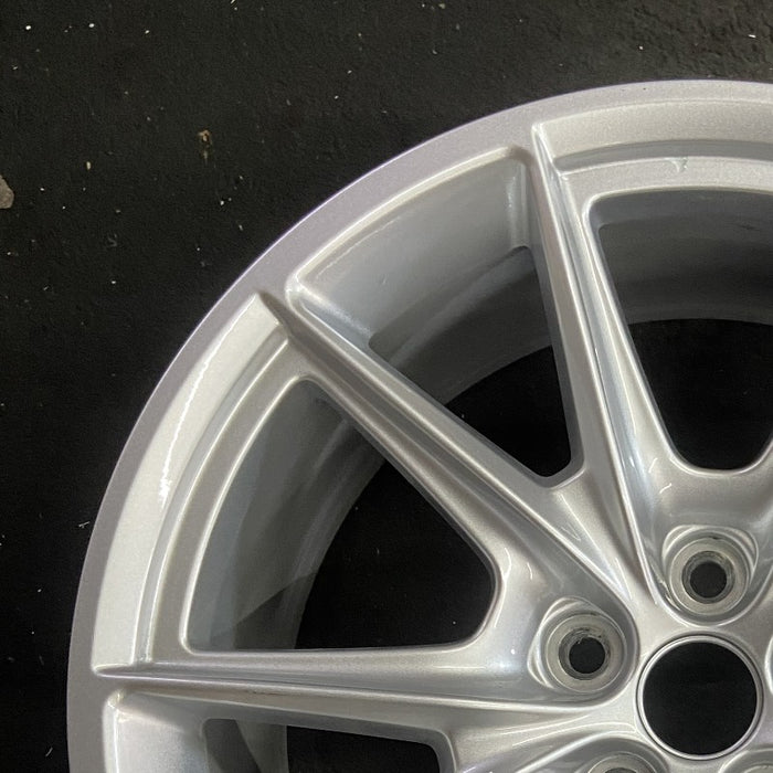 19" MUSTANG 24 19x8.5 5 spoke V spoke Original OEM Wheel Rim - Side Profile