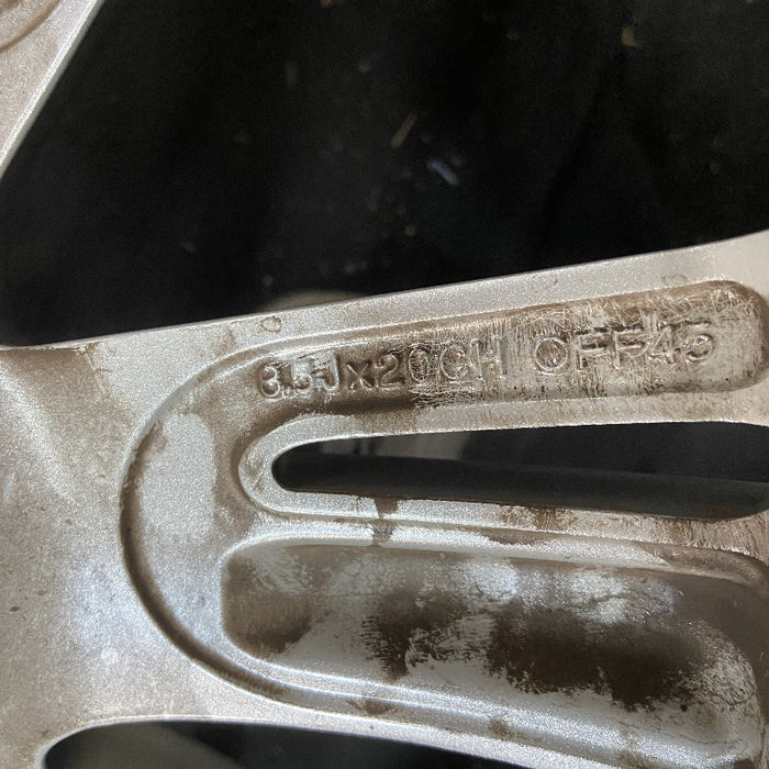 20" VELAR 18-23 20x8.5 alloy 7 spoke split spoke silver Original OEM Wheel Rim