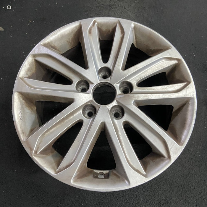 16" ELANTRA 14-16 16x6.5 alloy Sdn 10 spoke w/o machined face; w/o Original OEM Wheel Rim
