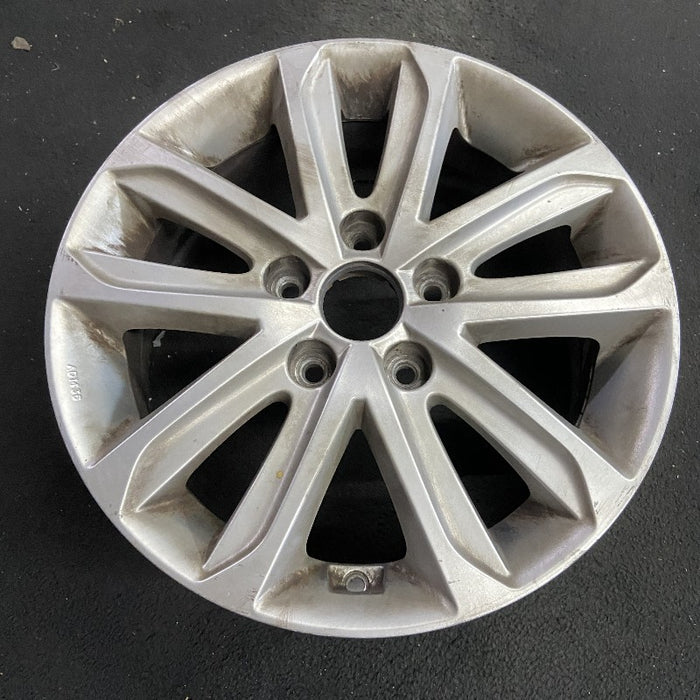 16" ELANTRA 14-16 16x6.5 alloy Sdn 10 spoke w/o machined face; w/o Original OEM Wheel Rim