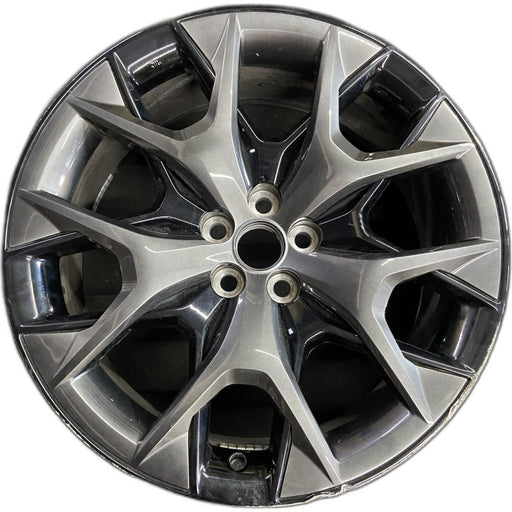 22" TX500h 24 22x9 5 Y spoke dark gray Original OEM Wheel Rim - Front View