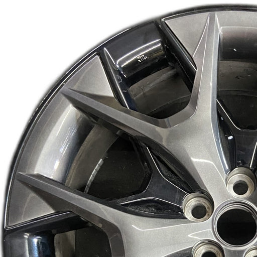22" TX500h 24 22x9 5 Y spoke dark gray Original OEM Wheel Rim - Angle View