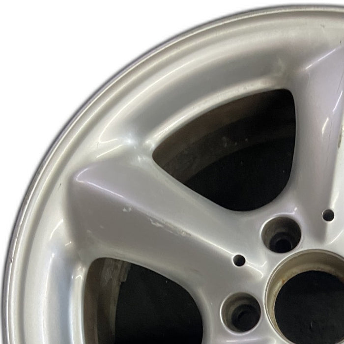 16" MERCEDES SLK 01 170 Type; SLK230 16x8 5 spoke dome spokes rear Original OEM - Angle View
