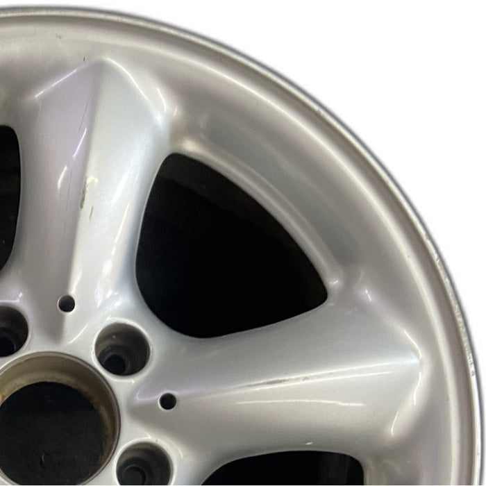 16" MERCEDES SLK 01 170 Type; SLK230 16x8 5 spoke dome spokes rear Original OEM - Side Profile