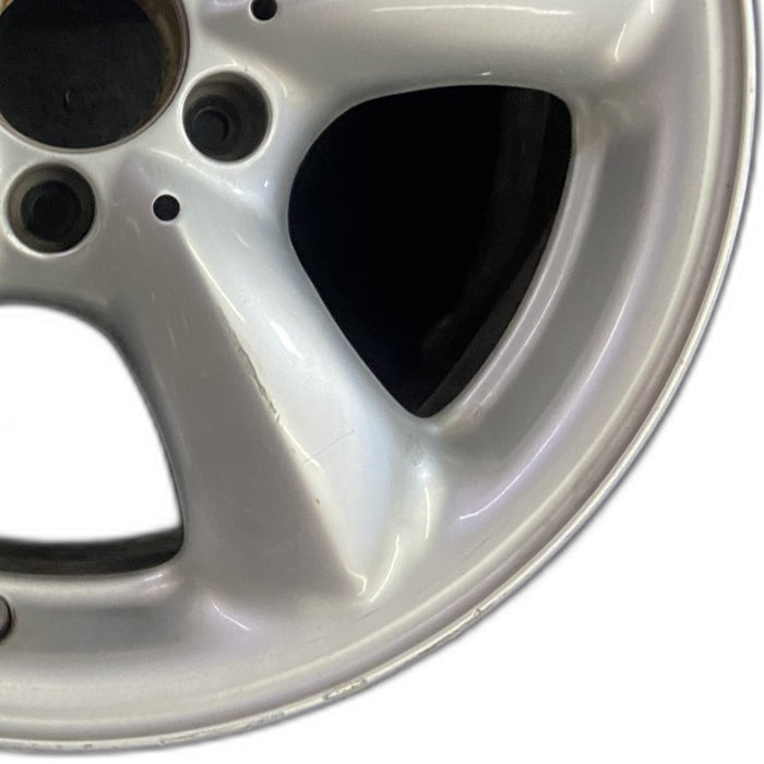 16" MERCEDES SLK 01 170 Type; SLK230 16x8 5 spoke dome spokes rear Original OEM - Close-Up Detail