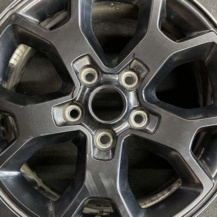 17" WRANGLER 19 17x7.5 5 spoke aluminum Y spoke opt WJP low gloss black Original OEM Wheel Rim