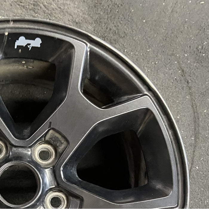 17" WRANGLER 19 17x7.5 5 spoke aluminum Y spoke opt WJP low gloss black Original OEM Wheel Rim