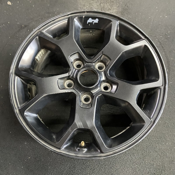 17" WRANGLER 19 17x7.5 5 spoke aluminum Y spoke opt WJP low gloss black Original OEM Wheel Rim