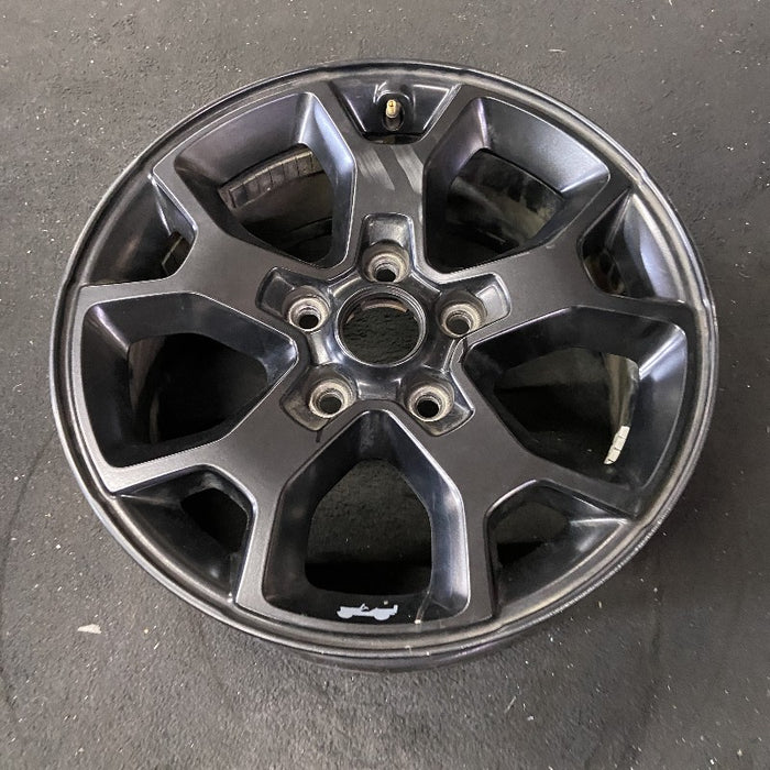17" WRANGLER 19 17x7.5 5 spoke aluminum Y spoke opt WJP low gloss black Original OEM Wheel Rim
