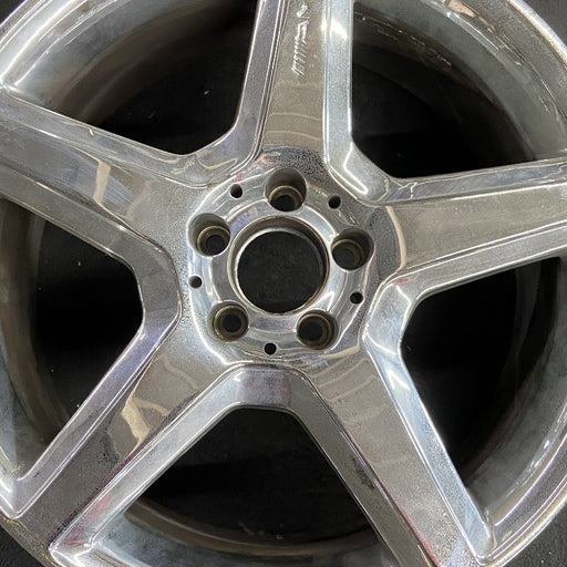 19" MERCEDES S-CLASS 08 230 Type; SL55 19x8.5 1 piece Original OEM Wheel Rim - Angle View