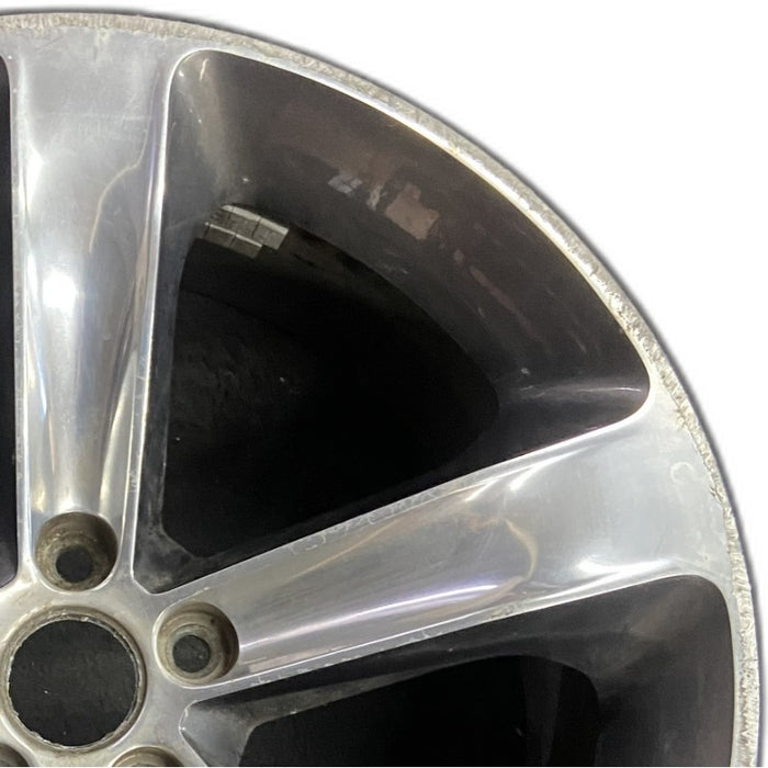 20" CHALLENGER 15-17 20x8 aluminum 5 individual spokes polished with pockets black Original OEM Wheel Rim