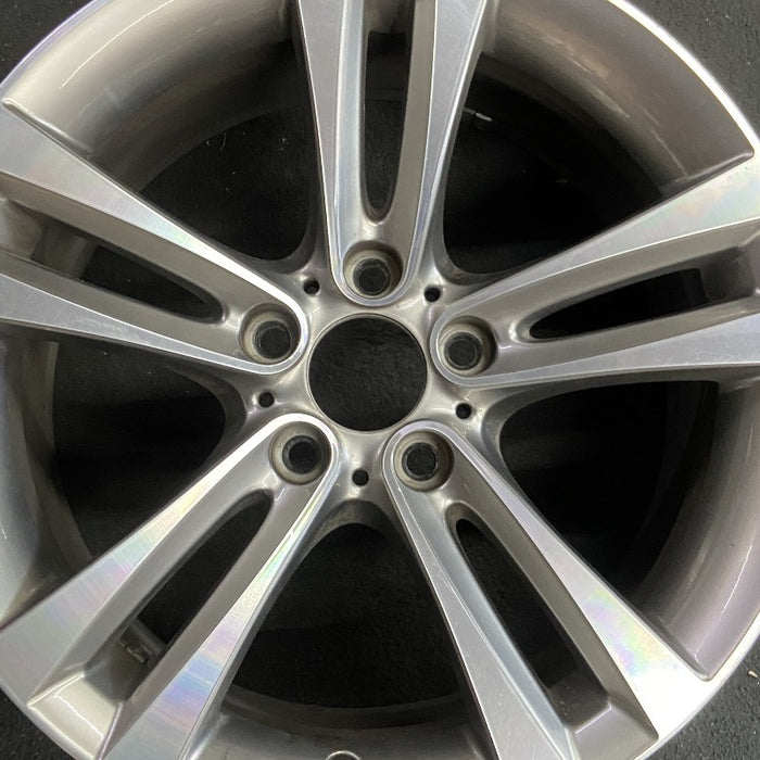 18" BMW 430i 20 18x8 5 spoke double spoke flared spoke Original OEM Wheel Rim - Angle View