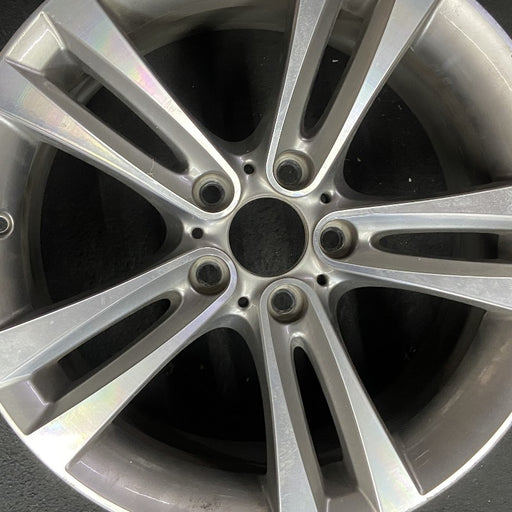 18" BMW 430i 20 18x8 5 spoke double spoke flared spoke Original OEM Wheel Rim - Angle View