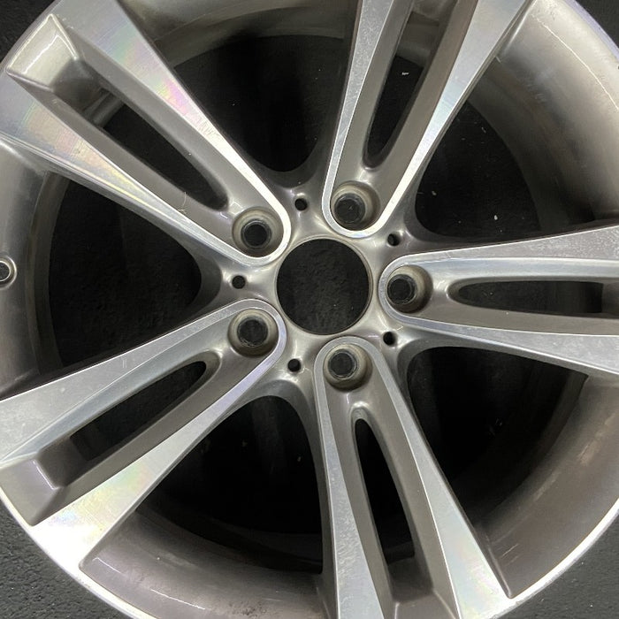 18" BMW 430i 20 18x8 5 spoke double spoke flared spoke Original OEM Wheel Rim - Angle View