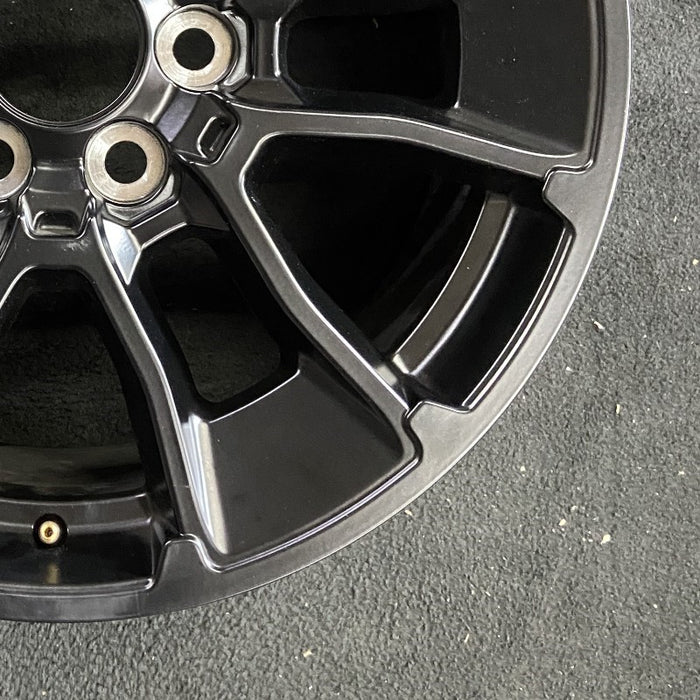 20" SEQUOIA 24 20x8, 6 Y spoke, black Original OEM Wheel Rim - Back View