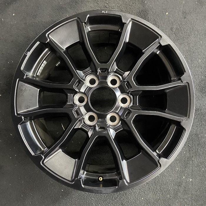 20" SEQUOIA 24 20x8, 6 Y spoke, black Original OEM Wheel Rim - Front View