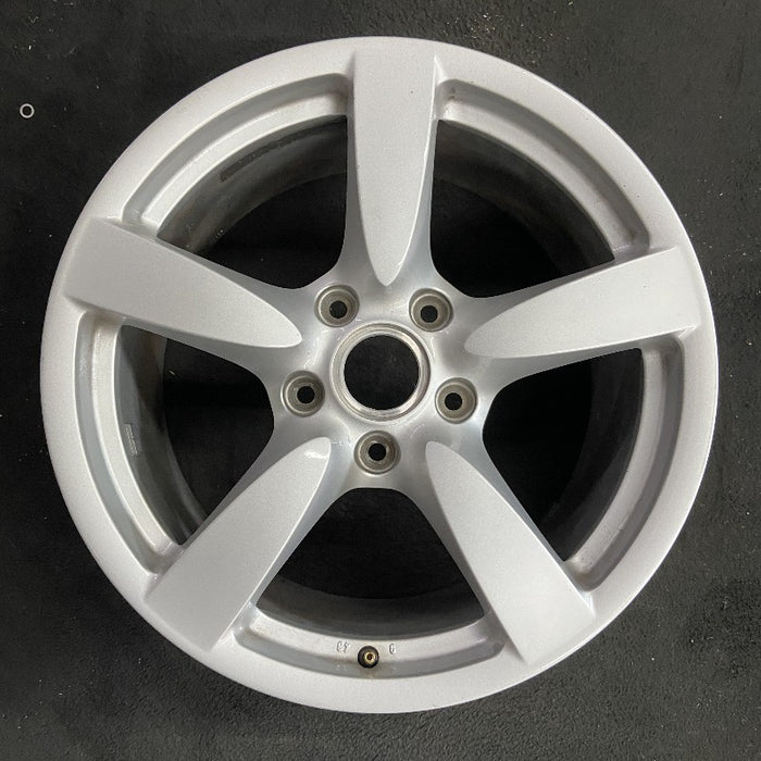18" PORSCHE BOXSTER 08 18x9 5 spoke w/o black finish Original OEM Wheel Rim - Front View
