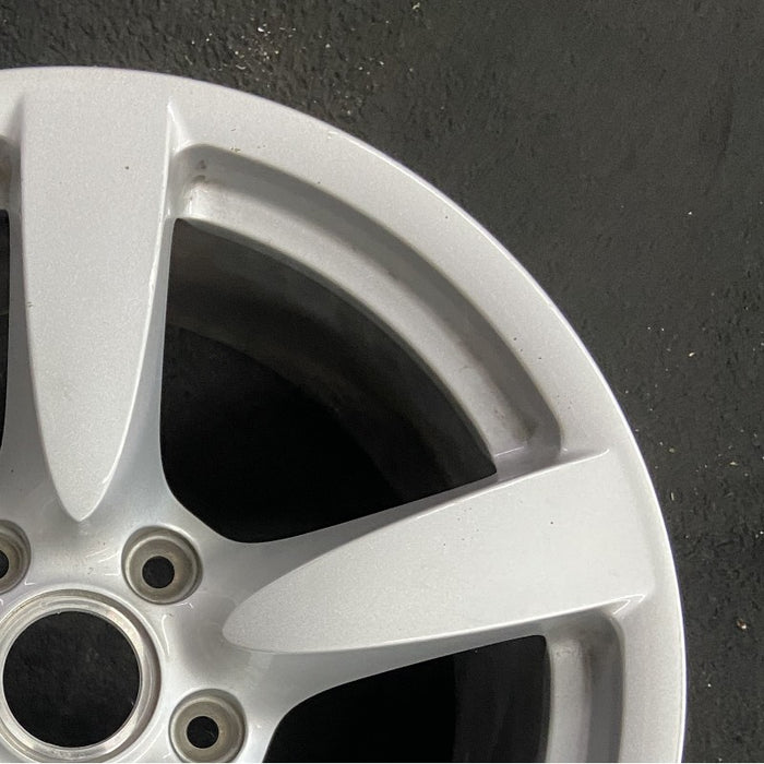 18" PORSCHE BOXSTER 08 18x9 5 spoke w/o black finish Original OEM Wheel Rim - Close-Up Detail