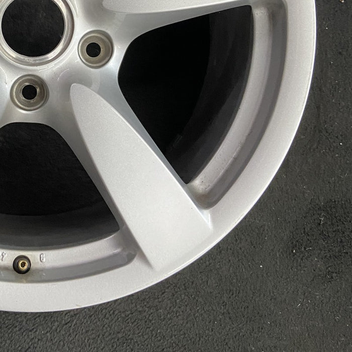 18" PORSCHE BOXSTER 08 18x9 5 spoke w/o black finish Original OEM Wheel Rim - Back View
