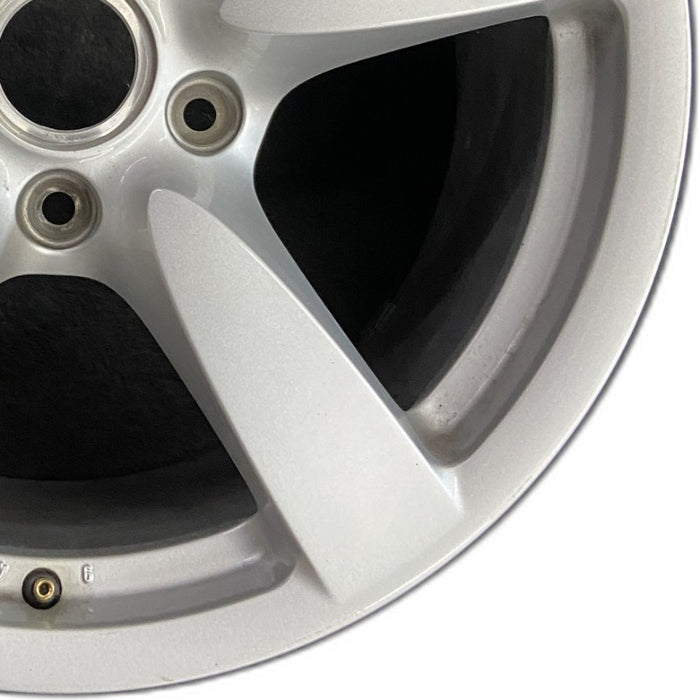 18" PORSCHE BOXSTER 08 18x9 5 spoke w/o black finish Original OEM Wheel Rim - Close-Up Detail
