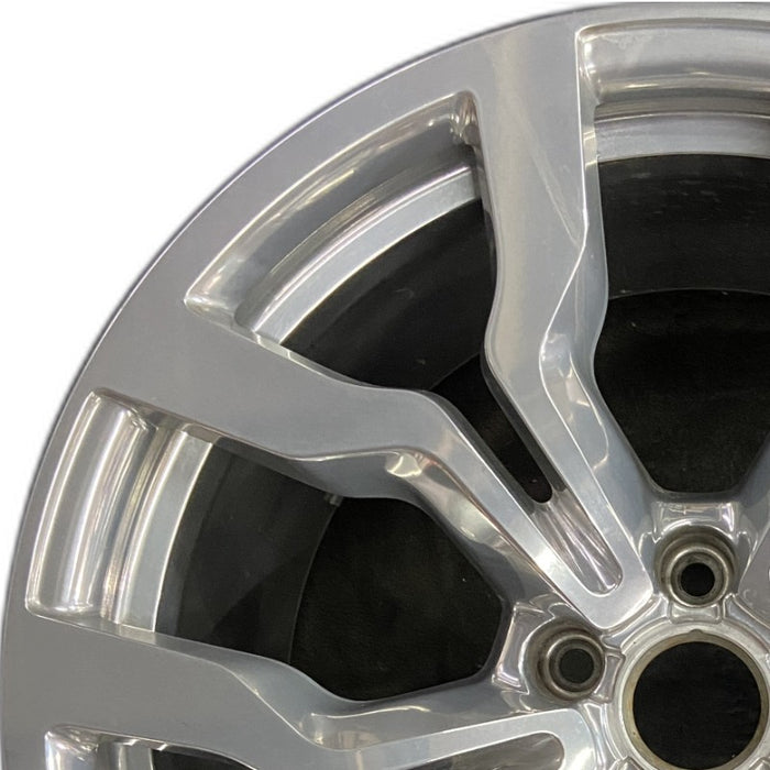 19" AUDI R8 10 19x11 rear polished Original OEM Wheel Rim - Angle View