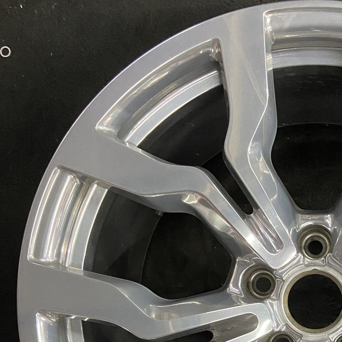 19" AUDI R8 10 19x11 rear polished Original OEM Wheel Rim - Side Profile