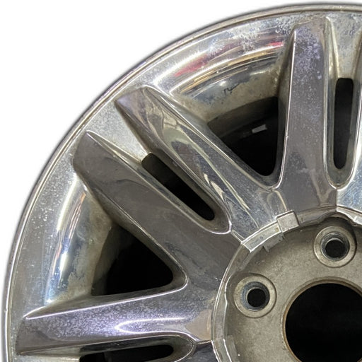17" TOWN & COUNTRY 08-10 17x6.5 14 spoke chrome clad Original OEM Wheel Rim - Angle View