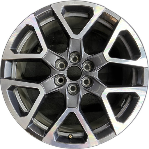 20" BLAZER 23-24 20x8 6 spoke Y spoke dark gray opt Q75 Original OEM Wheel Rim - Front View