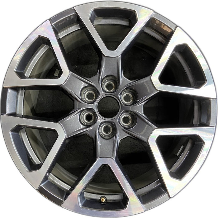 20" BLAZER 23-24 20x8 6 spoke Y spoke dark gray opt Q75 Original OEM Wheel Rim - Front View