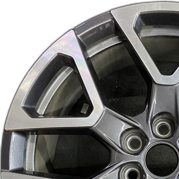 20" BLAZER 23-24 20x8 6 spoke Y spoke dark gray opt Q75 Original OEM Wheel Rim - Angle View