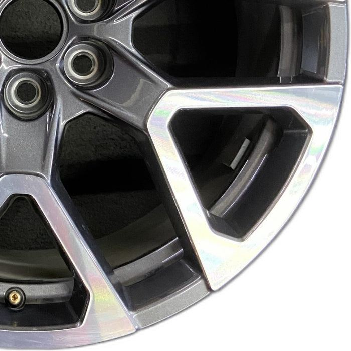 20" BLAZER 23-24 20x8 6 spoke Y spoke dark gray opt Q75 Original OEM Wheel Rim - Close-Up Detail