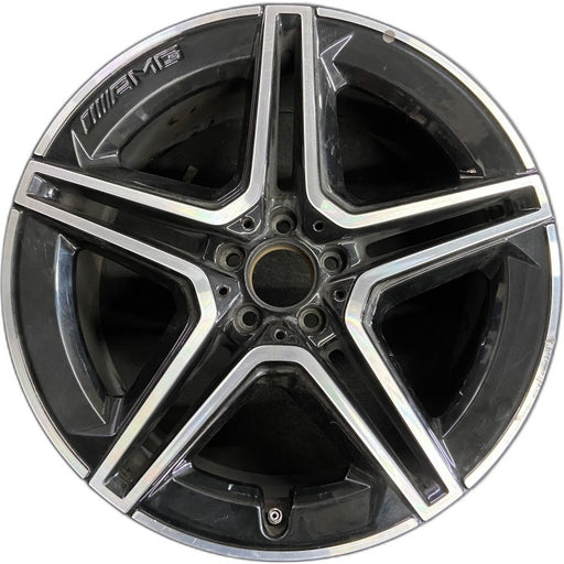20" MERCEDES GLE-CLASS 20-22 167 Type GLE450 20x9 black pockets rear ET 44 - Front View